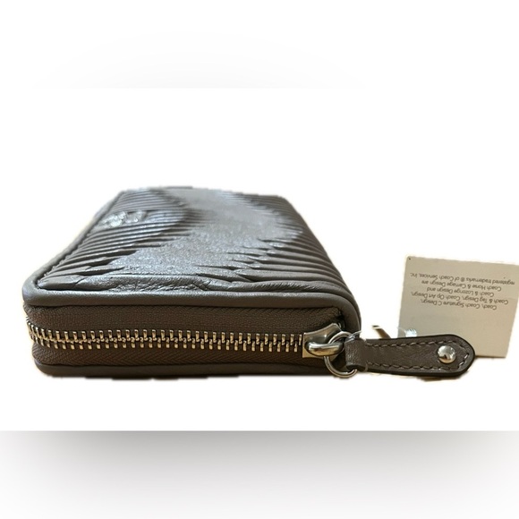 Coach Madison Gathered Leather Accordion Zip Wallet 46481, Mushroom NWT - Picture 6 of 14